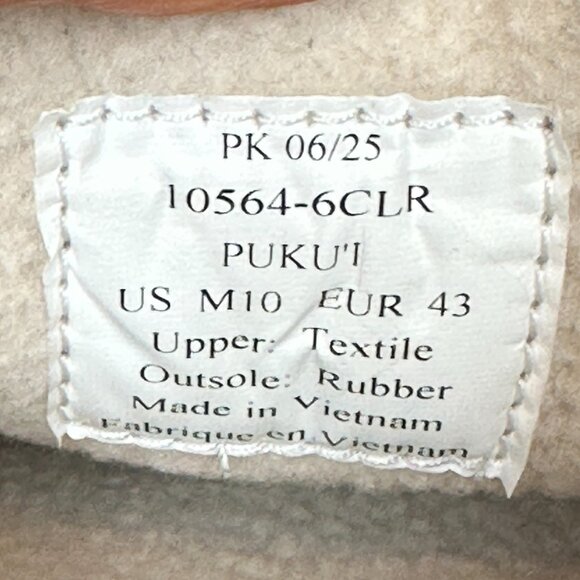 🌺 OluKai Puku‘i Quilted Slipper - Dark Shadow / Lava Rock - Men’s 10 🌺 - Picture 14 of 15